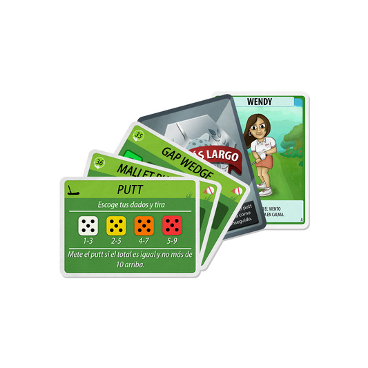 18 Holes - Putting, Wind and Coastlines Expansion - Spanish / Español Replacement Cards